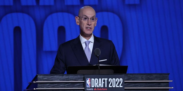 NBA Commissioner, Adam Silver speaks during the 2022 NBA Draft on June 23, 2022 at Barclays Center in Brooklyn, New York, United States. 