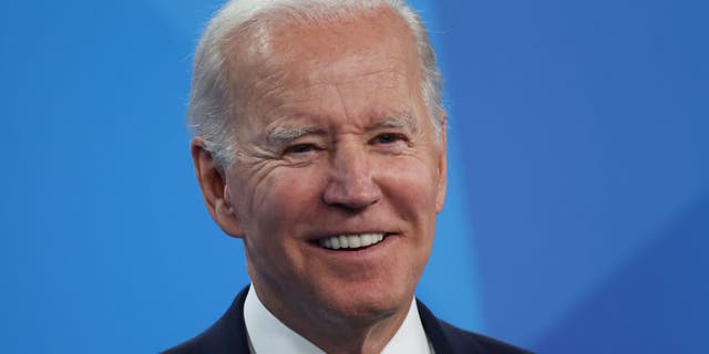 Le président Biden lors d'une conférence de presse le dernier jour du sommet de l'OTAN à Madrid, Espagne, le 30 juin 2022. 