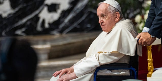 Pope Francis, above, held his annual message about caring for God’s creation. Cardinal Michael Czerny endorsed a fossil fuels nonproliferation treat.