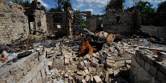 Scenes of destruction after the Russian withdrawal in the village of Zalissya the Kyiv region. Russia invaded Ukraine on 24 February 2022, triggering the largest military attack in Europe since World War II.