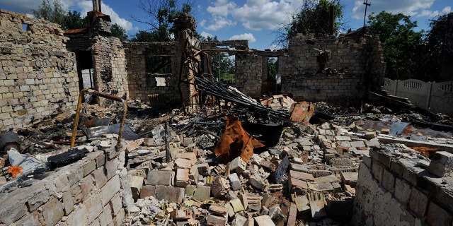 Scenes of destruction after the Russian withdrawal in the village of Zalissya the Kyiv region. Russia invaded Ukraine on 24 February 2022, triggering the largest military attack in Europe since World War II.