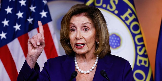 House Speaker Nancy Pelosi speaks during a news conference at the US Capitol in Washington, D.C., July 29, 2022.