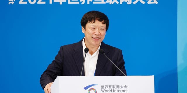 Hu Xijin, former Chief Editor of Global Times, speaks Sept. 26, 2021, in Wuzhen, Zhejiang Province of China.