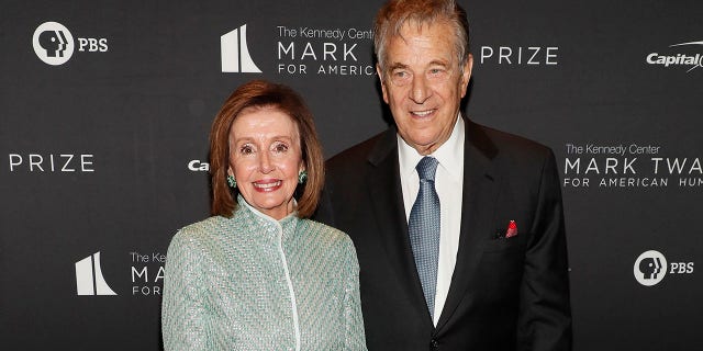 Nancy Pelosi and Paul Pelosi attend the 23rd Annual Mark Twain Prize For American Humor at The Kennedy Center.