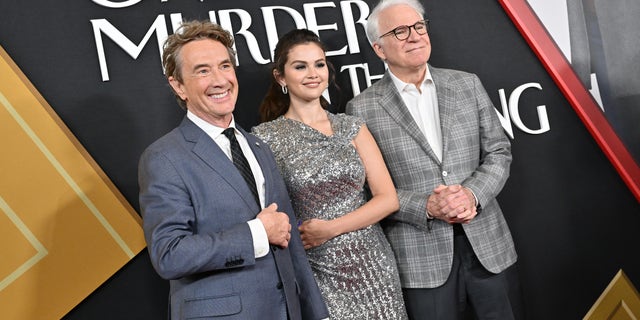 Selena Gomez stars in "Only Murders in the Building" with Martin Short and Steve Martin.