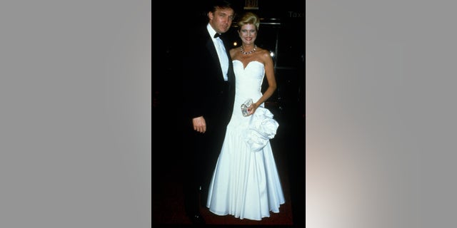 Donald Trump and Ivana Trump attend the Moda Italia Gala promoting Italian trade circa 1989 in New York City. 