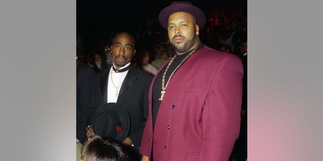The late Tupac Shakur and Marion "Suge" Knight were pictured in 1996. Knight is currently serving a 28-year prison sentence after pleading no contest to voluntary manslaughter in 2018. 