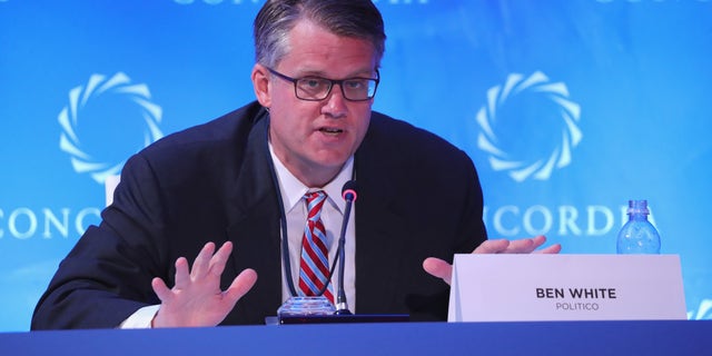 NEW YORK, NY - SEPTEMBER 18: Ben White, Chief Economic Correspondent, POLITICO, speaks at The 2017 Concordia Annual Summit at Grand Hyatt New York on September 18, 2017 in New York City. (Photo by Paul Morigi/Getty Images for Concordia Summit)
