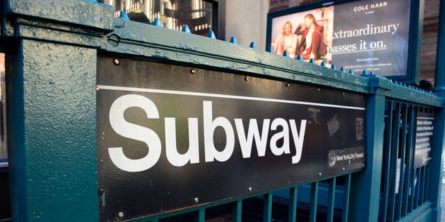 NEW YORK, NY - SEPTEMBER 23, 2017:  A subway station entrance in New York, New York. (Photo by Robert Alexander/Getty Images)