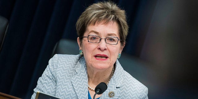 Rep. Marcy Kaptur, D-Ohio, during a House Appropriations Energy and Water Development, and Related Agencies subcommittee hearing in Rayburn Building on the department's FY2019 budget on March 15, 2018.
