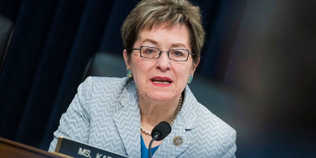 Rep. Marcy Kaptur, D-Ohio, during a House Appropriations Energy and Water Development, and Related Agencies subcommittee hearing in Rayburn Building on the department's FY2019 budget on March 15, 2018.