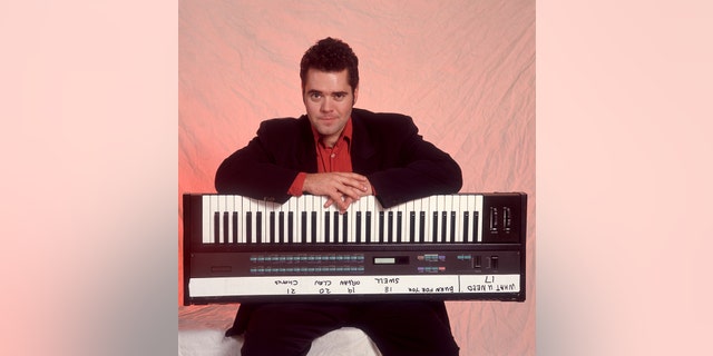 Andrew Farriss during his touring days with INXS.