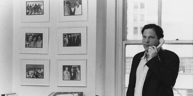 Harvey Weinstein of Miramax Films at his office in New York City, circa 1989.