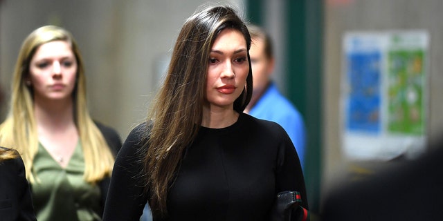 Former Actress Jessica Mann arrives for the trial of Harvey Weinstein at the Manhattan Criminal Court, on January 31, 2020, in New York City.