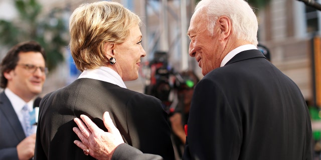 Julie Andrews and Christopher Plummer attend the screening of "The Sound of Music" during the TCM Classic Film Festival on March 26, 2015, in Los Angeles.