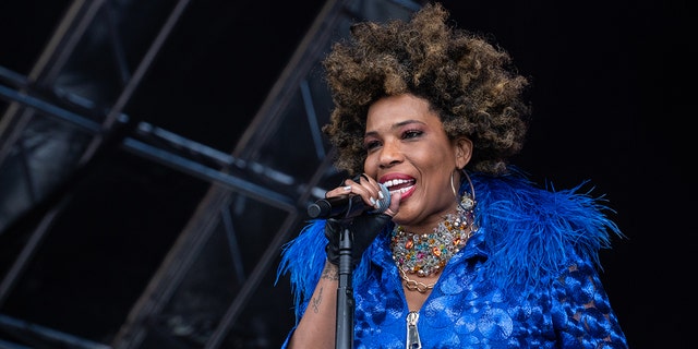 Macy Gray performs at Mighty Hoopla at Brockwell Park on June 04, 2022, in London, England. (Photo by Lorne Thomson/Redferns)
