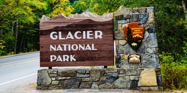 Glacier National Park sign