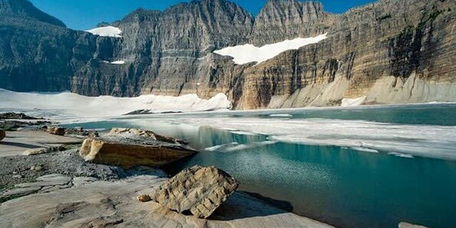 Grinnell Glacier in northern Montana. 