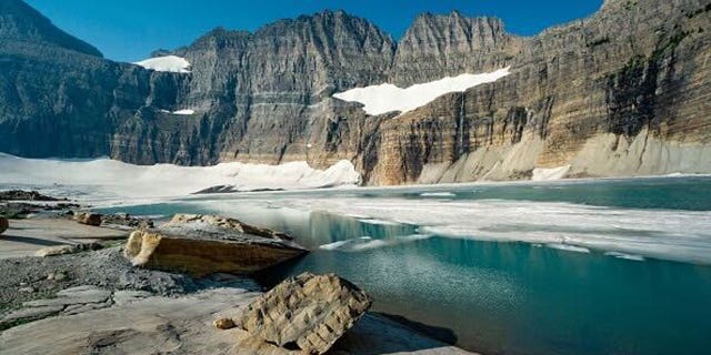 Grinnell Glacier in northern Montana.