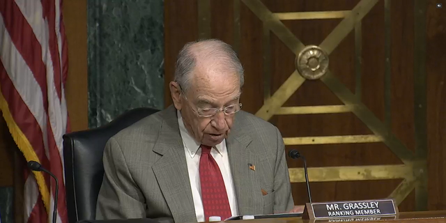Senate Judiciary Committee ranking member Chuck Grassley, R-Iowa, lauded the Supreme Court for its decision to overturn Roe v. Wade during Tuesday's hearing.