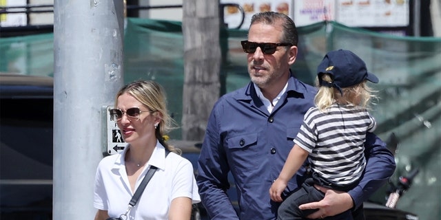 Hunter Biden and his family are seen on the streets of Malibu, California