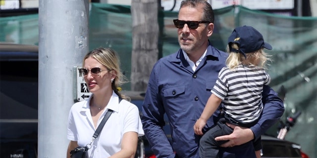 Hunter Biden and his family are seen on the streets of Malibu, California