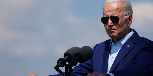 President Biden delivers remarks on climate change and renewable energy in Somerset, Massachusetts, July 20, 2022. (Reuters/Jonathan Ernst)