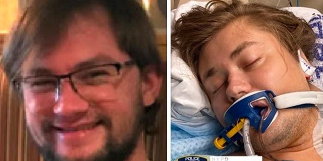 A man found unconscious and unresponsive in the Bronx over the weekend, without identification and with no apparent injuries, is not the missing Texas State student Jason Landry, left, according to authorities.