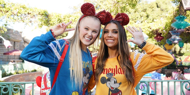 Jenna Johnson, pictured here with JoJo Siwa, posted her support for Candace Cameron Bure.