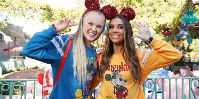 Jenna Johnson, pictured here with JoJo Siwa, posted her support for Candace Cameron Bure.