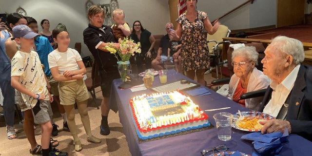 June and Hubert Malicote celebrated their 100th birthday with a joint birthday party on Friday, July 15, hosted at the Eaton Road Church of God in Hamilton, Ohio.