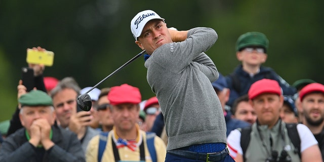 Justin Thomas during day one of the JP McManus Pro-Am in Adare, Limerick.