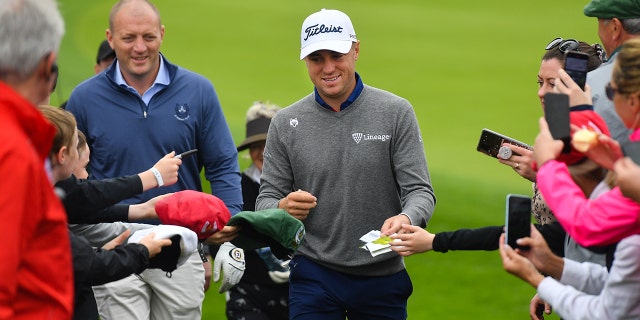 Justin Thomas during the JP McManus Pro-Am at Adare Manor Golf Club in Adare, Limerick.