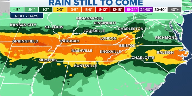 Rain still forecast in the Kentucky area