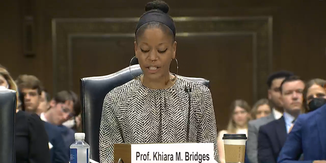 University of California Berkeley Law professor Khiara Bridges said Tuesday during a Senate Judiciary Committee hearing that abortion bans will harm "people with the capacity for pregnancy."
