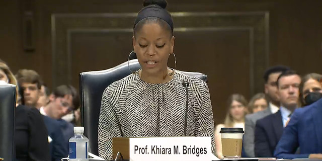 University of California Berkeley Law professor Khiara Bridges said Tuesday during a Senate Judiciary Committee hearing that abortion bans will harm "people with the capacity for pregnancy."