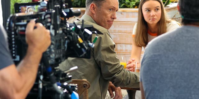 Jeffrey Donovan on the set of "Law and Order: Organized Crime."