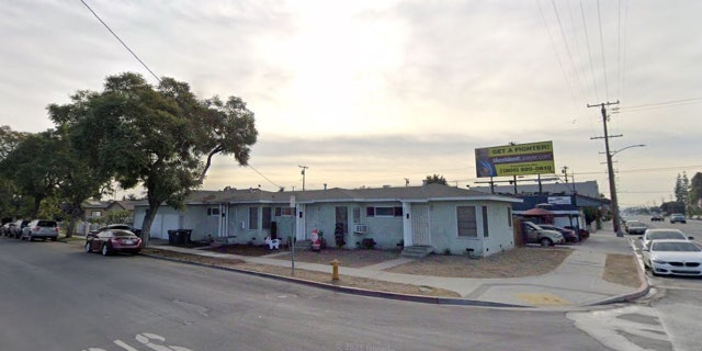 The neighborhood where Long Beach police responded to the 911 call.