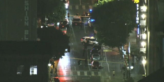 A downtown Los Angeles shooting injured four people Thursday, July 22, 2022.
