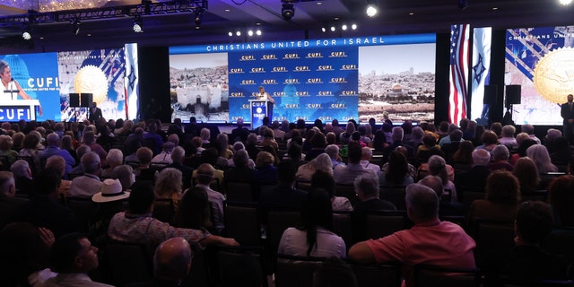CUFI held a panel titled "Antisemitism Begins With Words" during the full agenda day of its summit, featuring Rabbi Abraham Cooper, Director of the Christian Friends of Yad Vashem Sari Granitza and actor Nathaniel Buzolic.