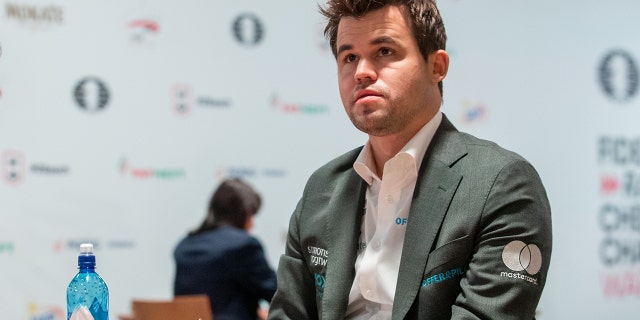 Magnus Carlsen during the FIDE Chess World Rapid & Blitz 2021 in Warsaw, Poland, on December 29, 2021.