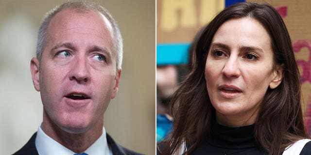 Rep. Sean Patrick Maloney, D-N.Y., is interviewed in the Capitol on Friday, June 21, 2019. NY State Senator Alessandra Biaggi attends The Fashion Act Rally held by the Button and Needle Sculpture in Manhattan of New York City February 12, 2022 to protest climate change and on fashion coalition to demand end to fashion's race to the bottom.