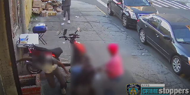 The intended male target, the woman and the child in the wheelchair fled the scene following the shooting