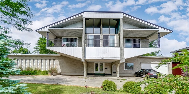 This unique Ohio house has "Swiss architecture," said a broker.