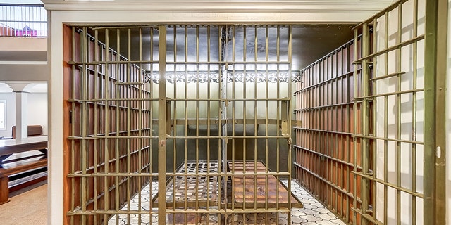 The cells reportedly once held gangster John Dillinger.