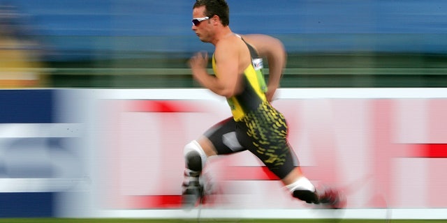 South Africa's Pistorius competes in the men's 400 metres during the Golden Gala IAAF Golden League at the Olympic stadium in Rome July 13, 2007.