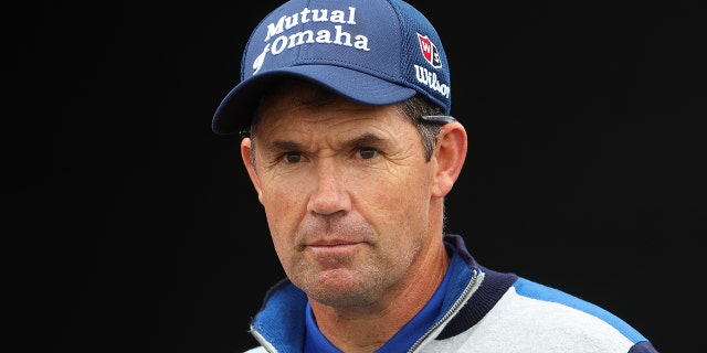 Padraig Harrington of Ireland looks on during a practice round prior to the Genesis Scottish Open at The Renaissance Club on July 06, 2022 in North Berwick, Scotland.