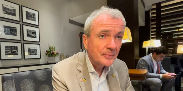 Democratic Gov.  Phil Murphy of New Jersey speaks with Fox News at the National Governors Association summer meeting in Portland, Maine, on July 14, 2022, on the eve of his taking over as chair of the bipartisan organization.