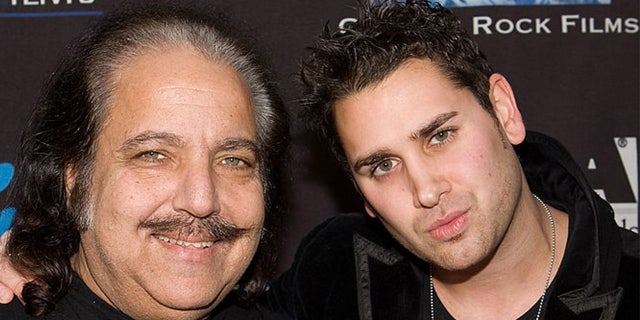David Pearce, right, posing with porn star Ron Jeremy at the Pimp My Wheel Chair Charity Event at Club My House on February 18, 2009, in Hollywood, California.