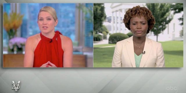 Media denial and splitting hairs over definition of recession 'totally missing the boat', economic experts say 3 "View" Co-host Sara Haines asks White House Press Secretary Karine Jean-Pierre about GDP figures recently released on Thursday showing the US economy is in recession.